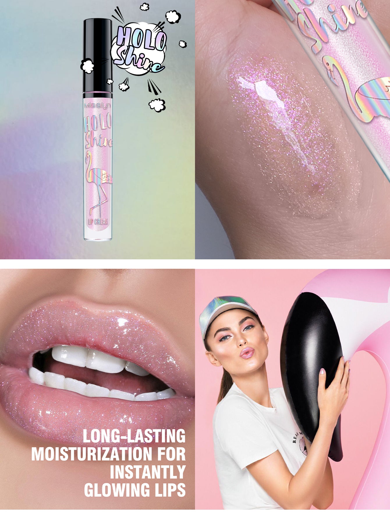 MISSLYN - HOLO SHINE LIP CREAM & TIRAMISU LATTE LIP BALM
