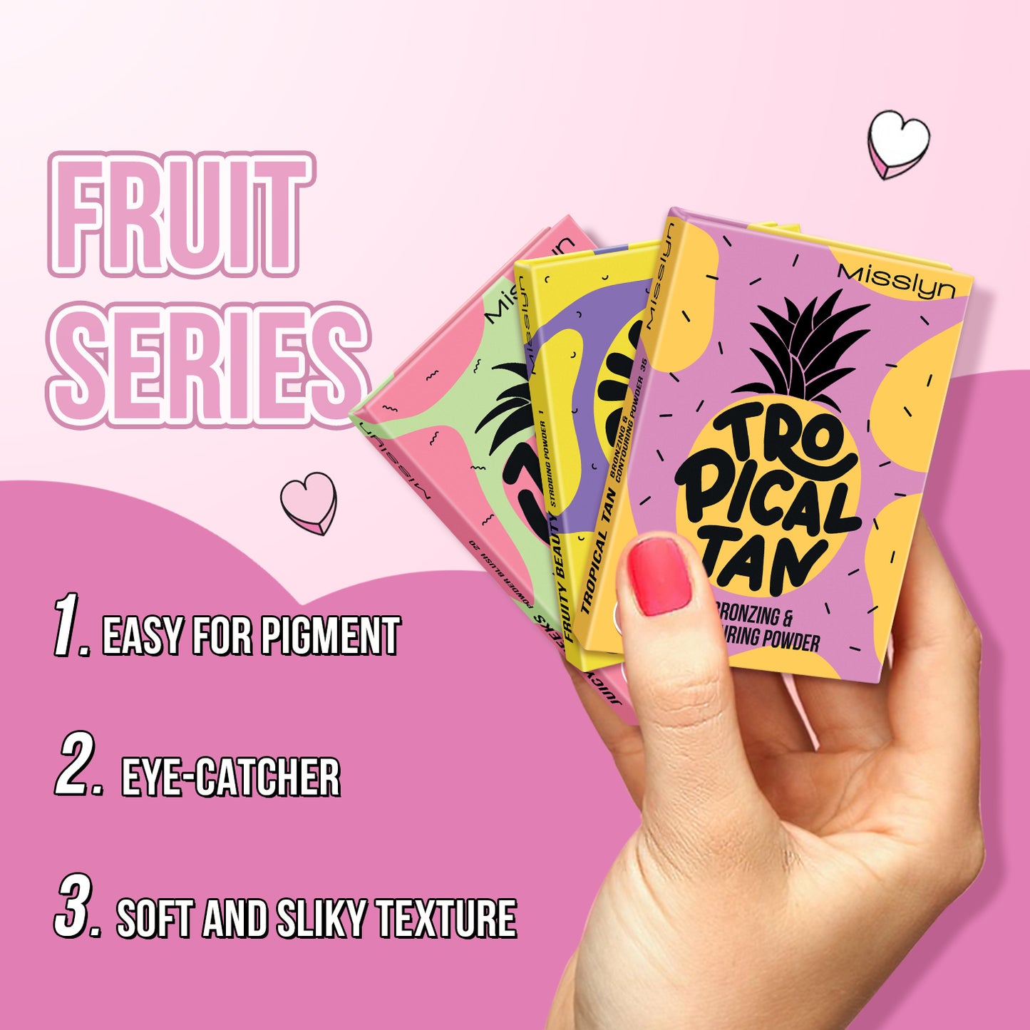 FRUITY BEAUTY STROBING POWDER & TROPICAL TAN BRONZING AND CONTOURING POWDER & POWDER BLUSH