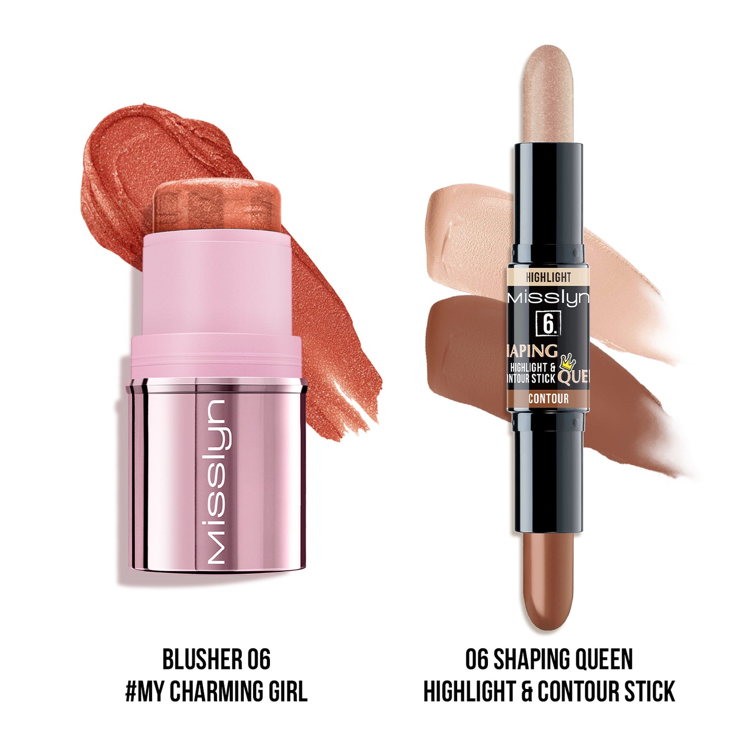 YOU GLOW GIRL! MULTI STICK & SHAPING QUEEN HIGHLIGHT AND CONTOUR STICK SET 2