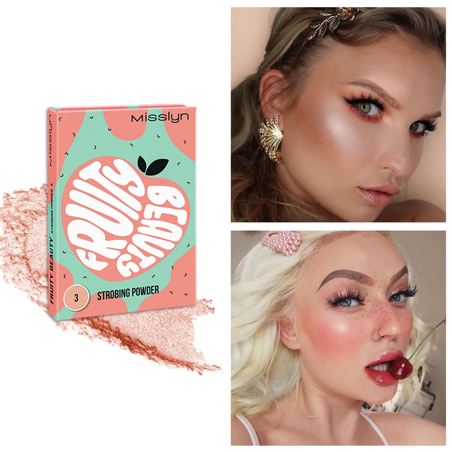 MISSLYN - FRUITY BEAUTY STROBING POWDER & TROPICAL TAN BRONZING AND CONTOURING POWDER