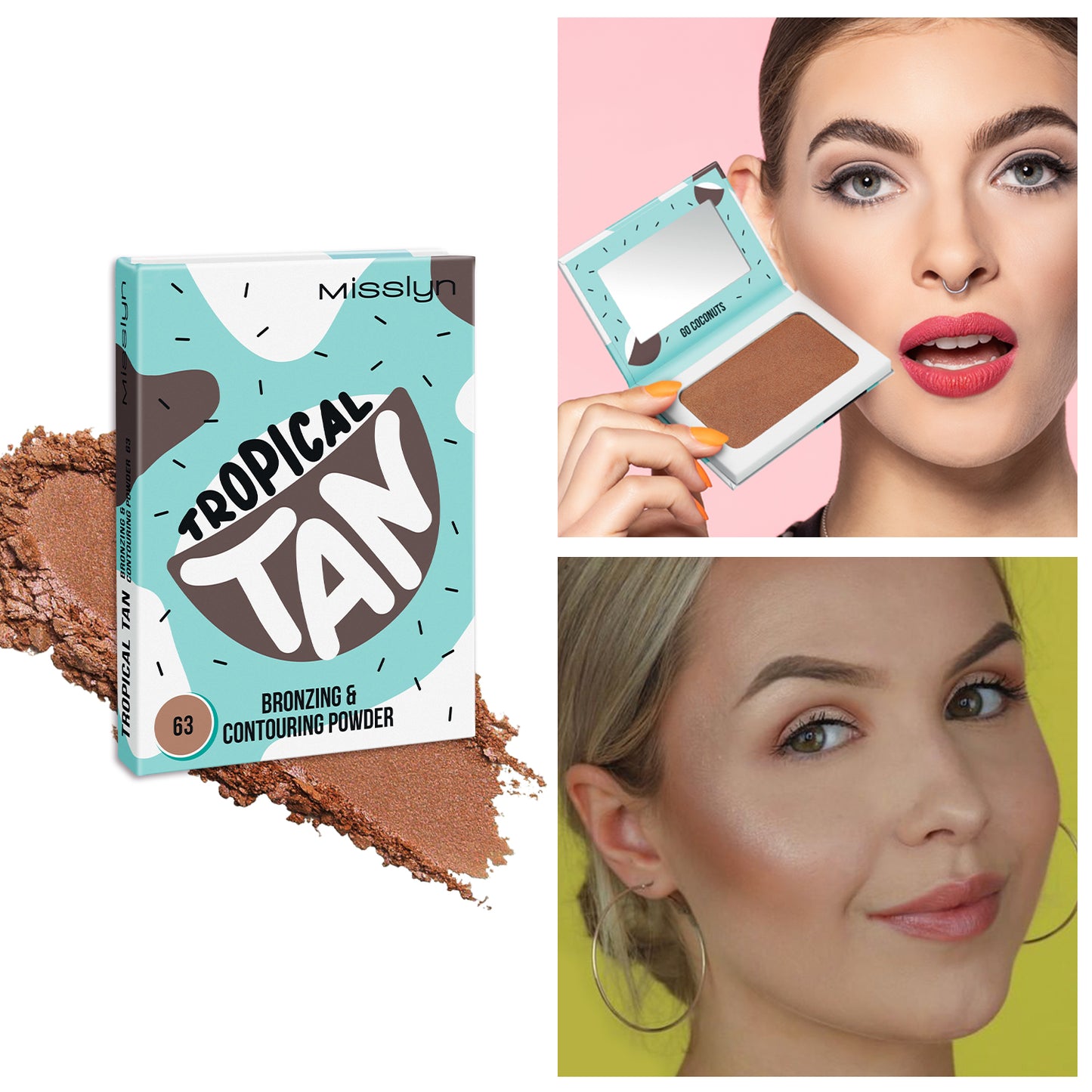 MISSLYN - FRUITY BEAUTY STROBING POWDER & TROPICAL TAN BRONZING AND CONTOURING POWDER