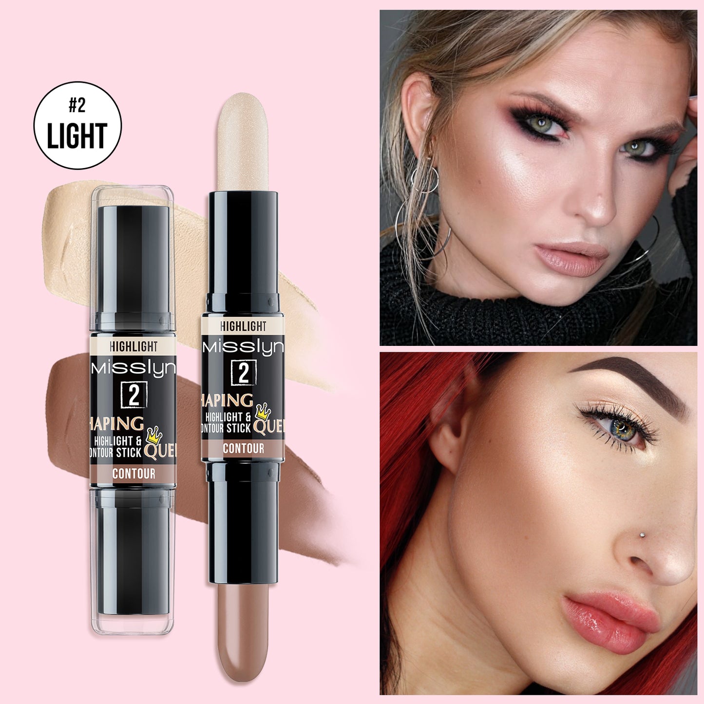 YOU GLOW GIRL! MULTI STICK & SHAPING QUEEN HIGHLIGHT AND CONTOUR STICK SET 2
