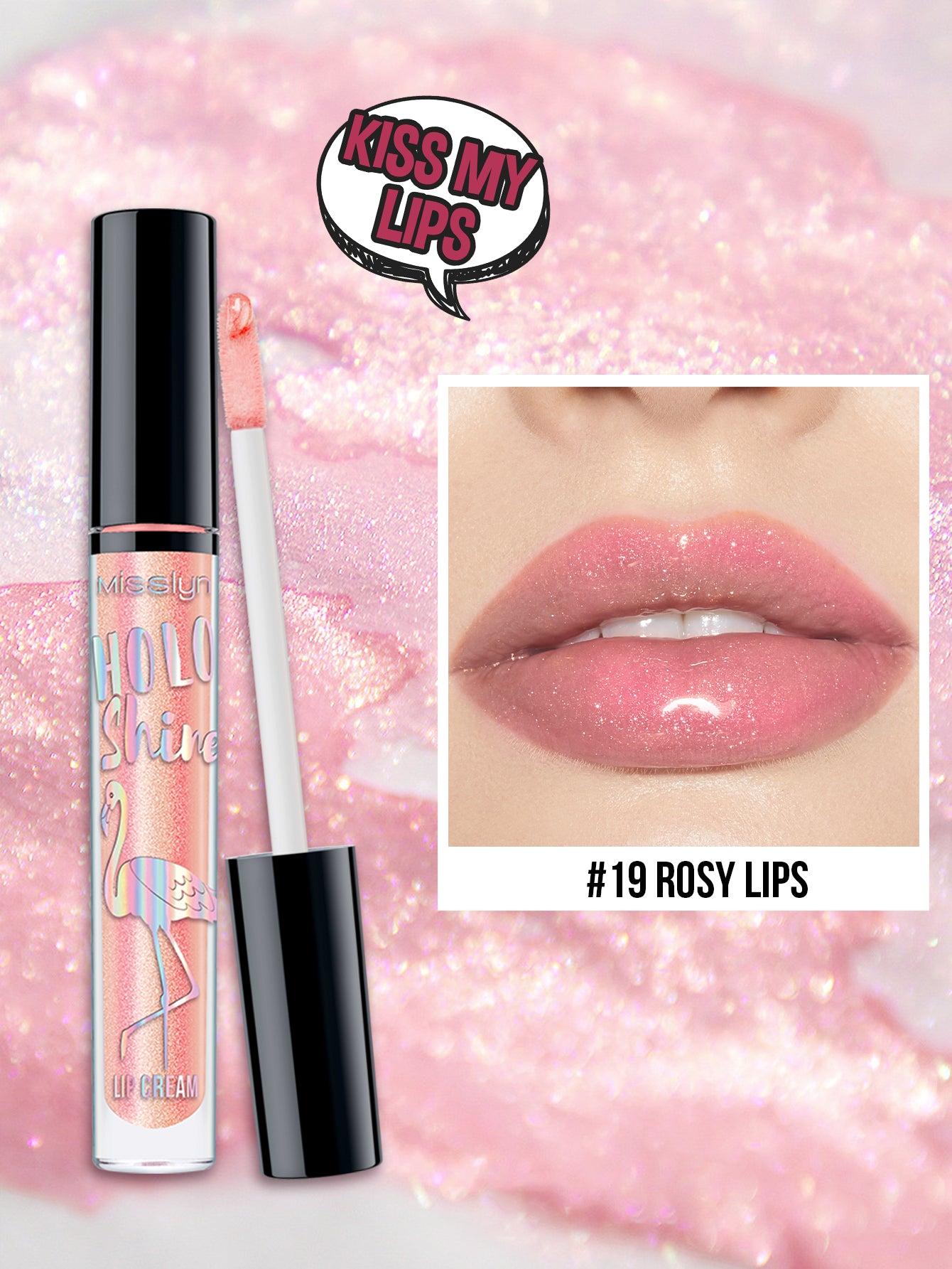 MISSLYN - HOLO SHINE LIP CREAM & TIRAMISU LATTE LIP BALM