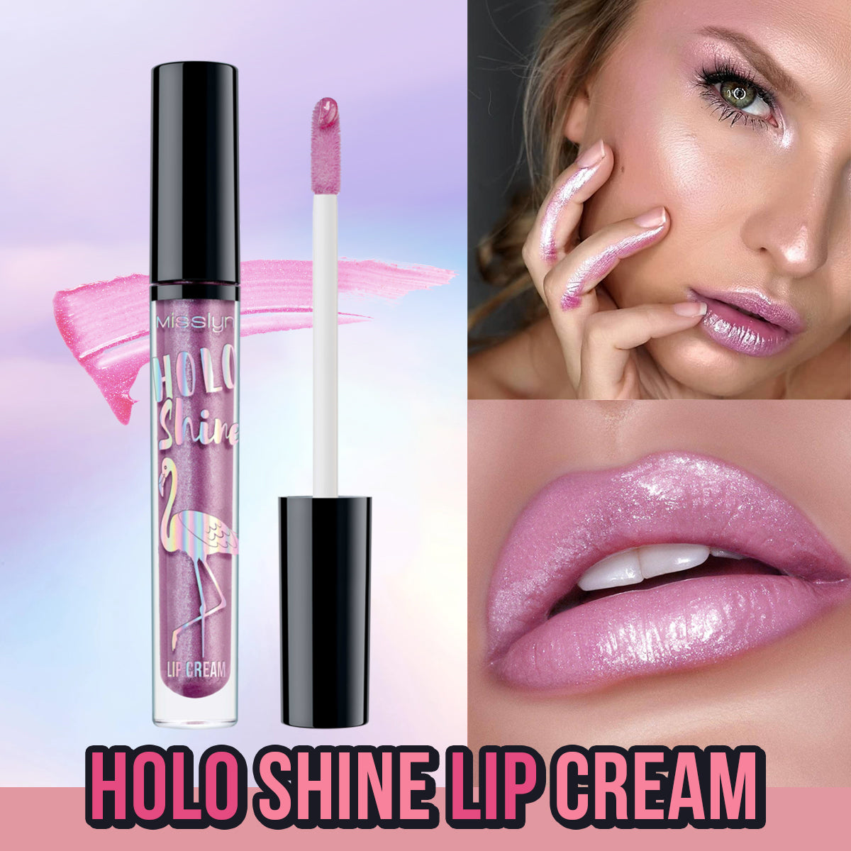 MISSLYN - HOLO SHINE LIP CREAM & VELVET MATTE LIP CREAM & LIP LINER SET
