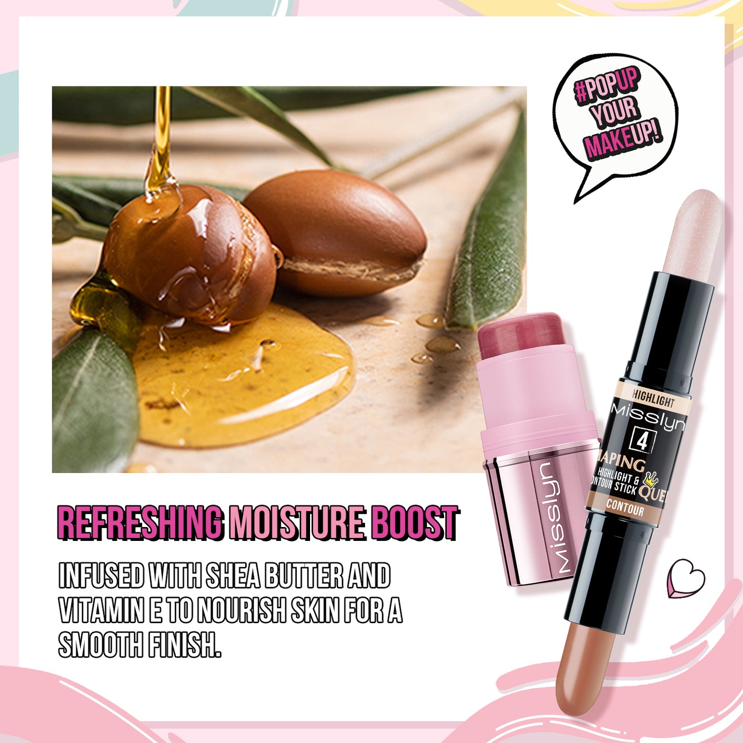 YOU GLOW GIRL! MULTI STICK & SHAPING QUEEN HIGHLIGHT AND CONTOUR STICK SET 2