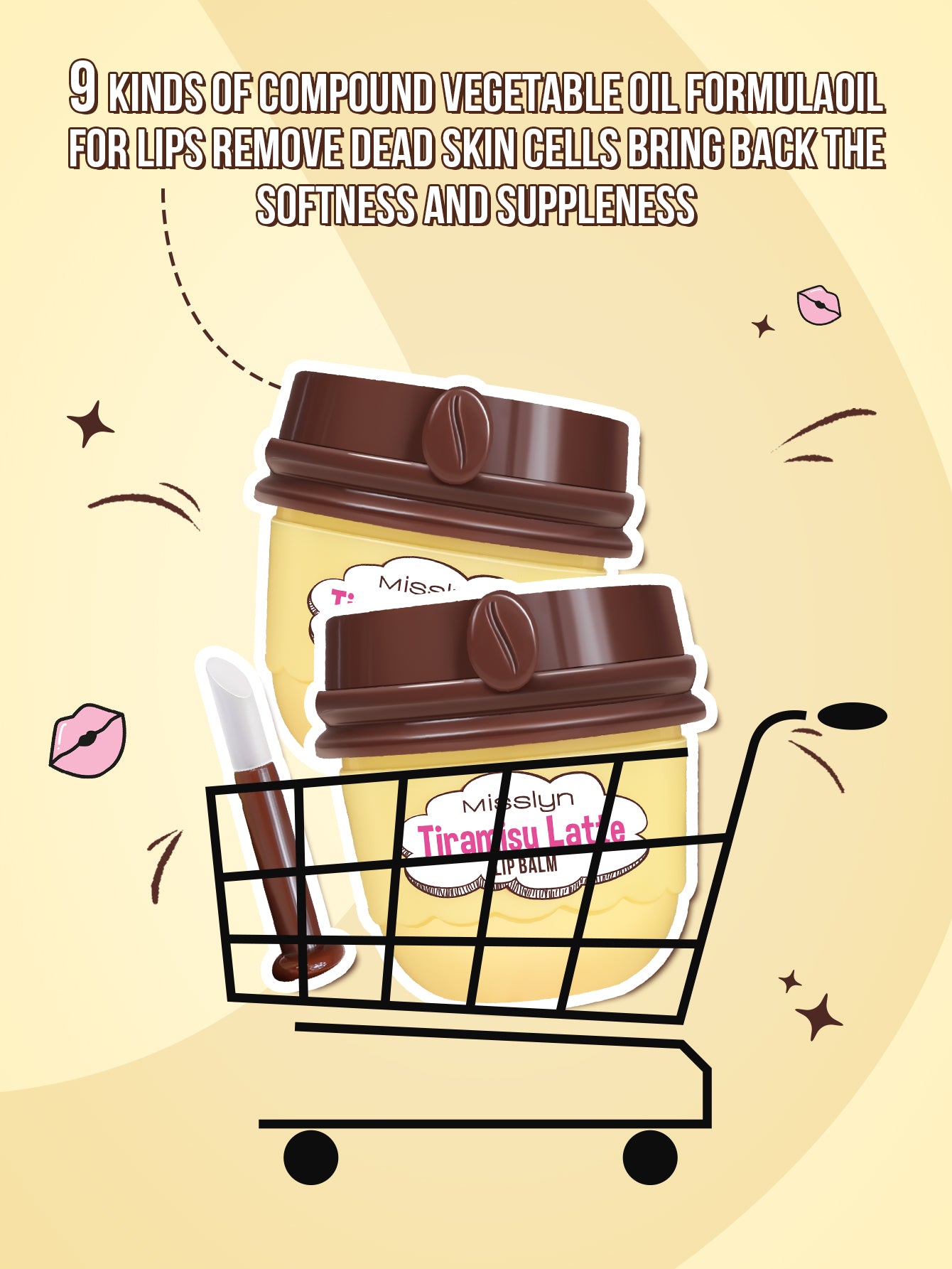 MISSLYN - TIRAMISU LATTE LIP BALM SET BALSAMO LABBRA
