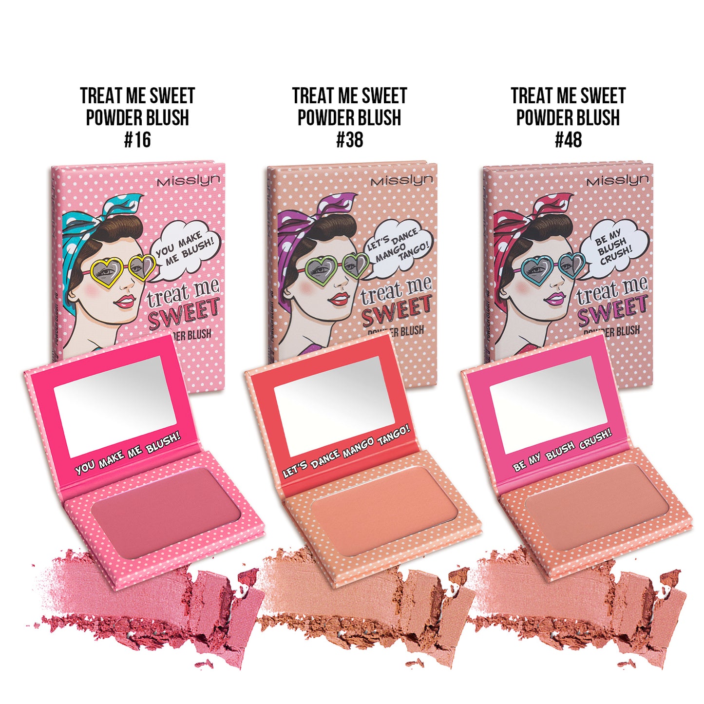 MISSLYN - TREAT ME SWEET VELVET POWDER BLUSH SET