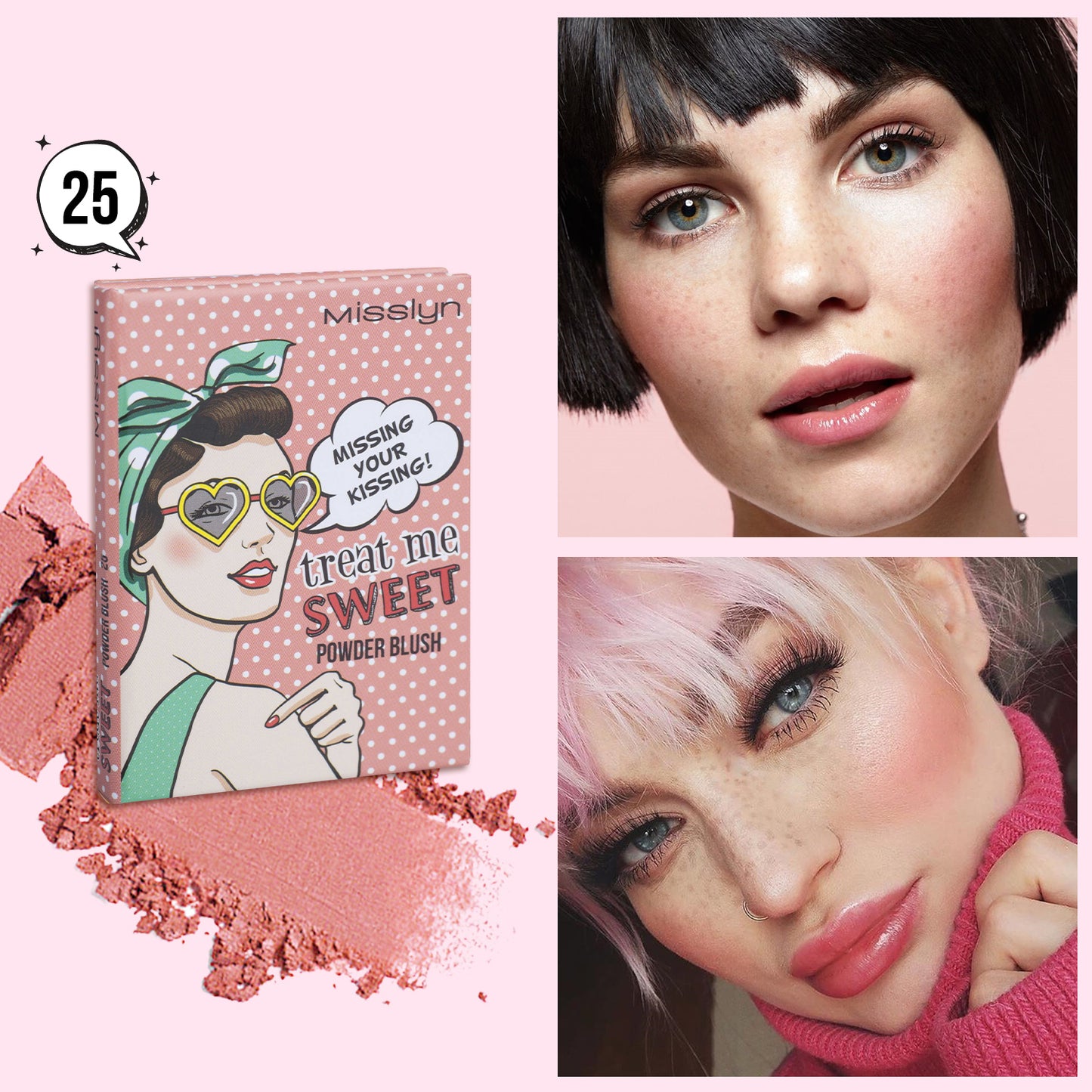 MISSLYN - TREAT ME SWEET VELVET POWDER BLUSH SET