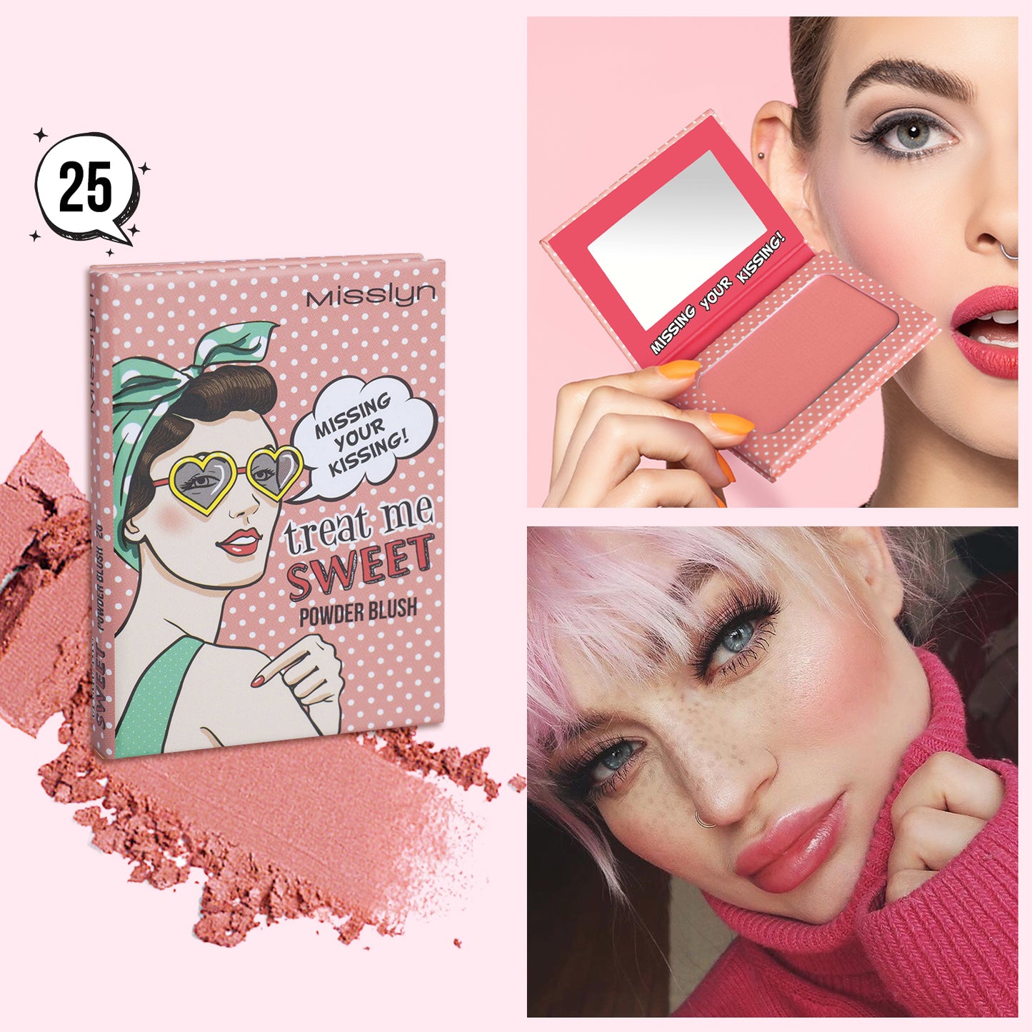 MISSLYN - TREAT ME SWEET VELVET POWDER BLUSH SET