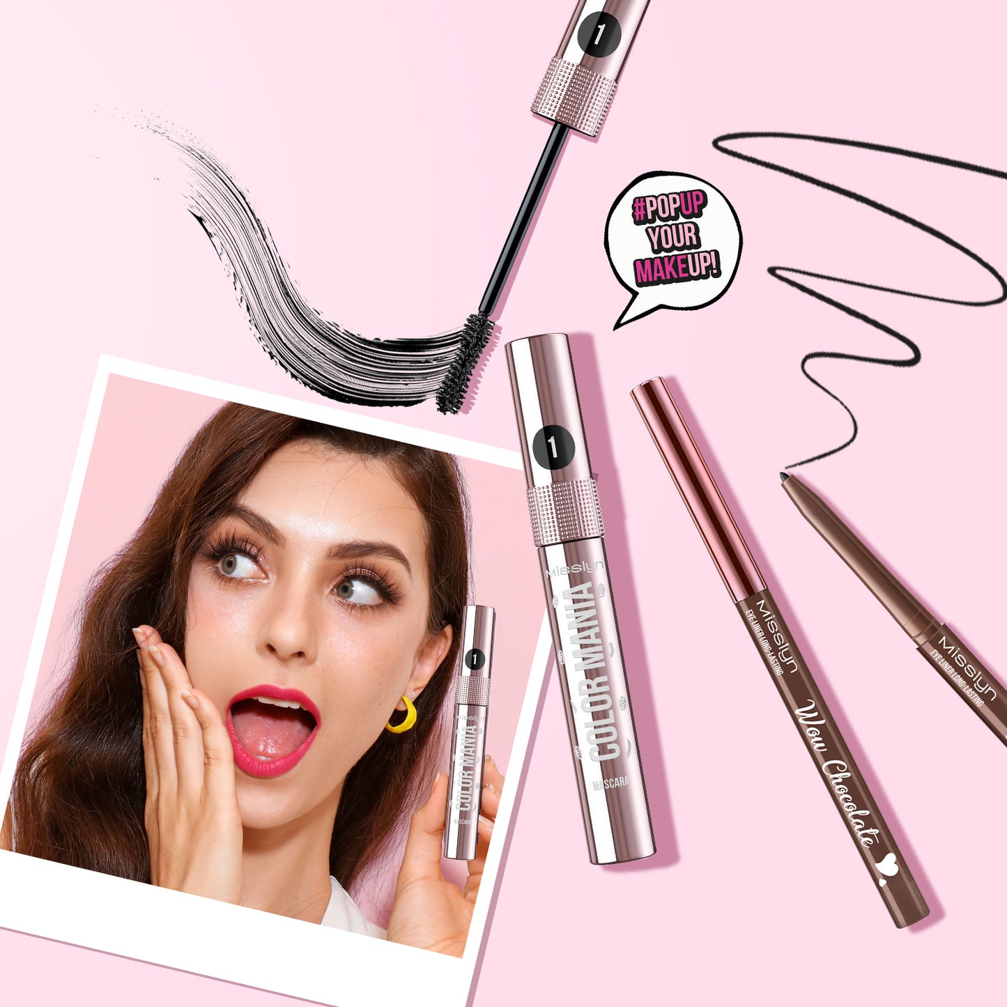 MISSLYN - COLOR MANIA MASCARA & CHOCOLATE EYE LINER